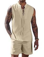 Coofandy linen sleeveless for sale  Delivered anywhere in USA 