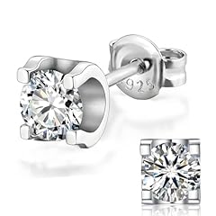 Boucles oreilles moissanite d'occasion  Livré partout en Belgiqu