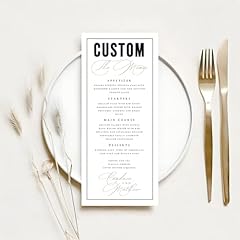 Paper menu cards for sale  Delivered anywhere in USA 