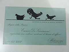 Cartolina pubblicitaria enrico usato  Spedito ovunque in Italia 