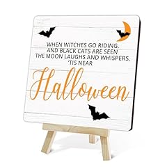 Halloween wood sign for sale  Delivered anywhere in USA 