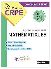 Réussir crpe mathématiques d'occasion  Livré partout en France