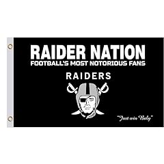 3x5 feet raiders for sale  Delivered anywhere in USA 