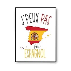 Affiche espagnol blanc d'occasion  Livré partout en France