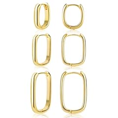 Hrringe gold eckig gebraucht kaufen  Wird an jeden Ort in Deutschland