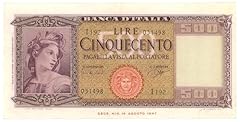 Cartamoneta.com 500 lire usato  Spedito ovunque in Italia 