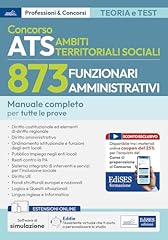 Concorso 873 funzionari usato  Spedito ovunque in Italia 