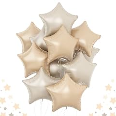 Cream star balloons for sale  Delivered anywhere in UK