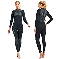 BTONGE 3mm Women's Wetsuit Long Sleeve Neoprene Full for sale  Delivered anywhere in UK