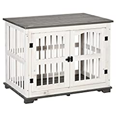 PawHut Wooden Dog Crate Furniture Pet Kennel Cage End for sale  Delivered anywhere in UK