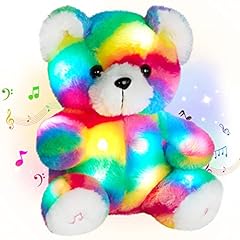 Used, Athoinsu Light up Rainbow Music Teddy Bear Stuffed for sale  Delivered anywhere in USA 