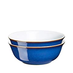 Denby 1048807 Imperial Blue 2 Piece Cereal Bowl Set for sale  Delivered anywhere in UK