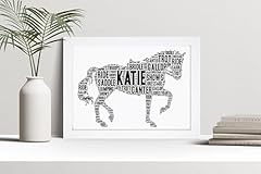 Personalised horse word for sale  Delivered anywhere in UK