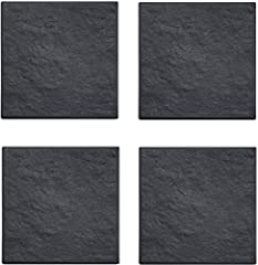 KAM Labelz Black Textured Square Stomp Stone- Set of for sale  Delivered anywhere in UK