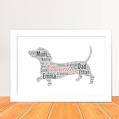 Personalised dachshund dog for sale  Delivered anywhere in UK