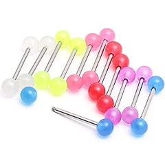 12pcs tongue rings for sale  Delivered anywhere in Ireland