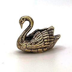 Swan figurine brass for sale  Delivered anywhere in USA 