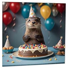 Otter birthday card for sale  Delivered anywhere in UK