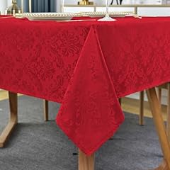 Red jacquard tablecloth for sale  Delivered anywhere in USA 