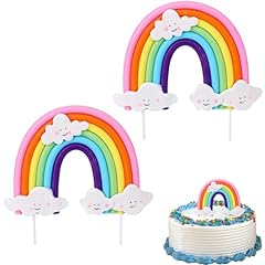 2pcs rainbow cake for sale  Delivered anywhere in UK