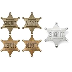 5pcs sheriff badges for sale  Delivered anywhere in UK