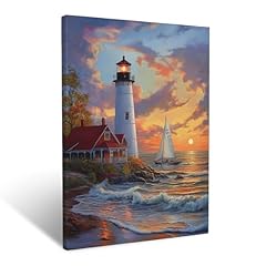 Lighthouse canvas wall for sale  Delivered anywhere in USA 