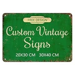Custom vintage sign for sale  Delivered anywhere in UK