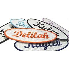 Personalised oval embroidered for sale  Delivered anywhere in UK