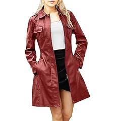 Ledermantel damen trenchcoat gebraucht kaufen  Wird an jeden Ort in Deutschland