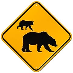 Bear crossing sign for sale  Delivered anywhere in USA 