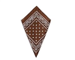 Brown paisley bandana for sale  Delivered anywhere in UK
