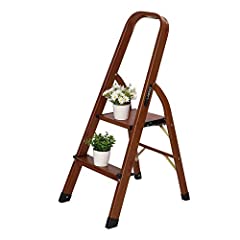 LUISLADDERS Step Ladder Woodgrain Aluminum Lightweight for sale  Delivered anywhere in USA 