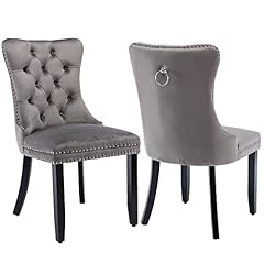 Grey velvet dining for sale  Delivered anywhere in USA 
