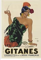 Gitanes cigarettes poster usato  Spedito ovunque in Italia 