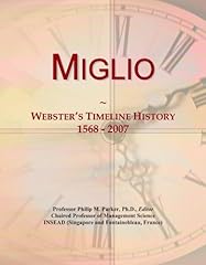 Miglio webster timeline for sale  Delivered anywhere in UK