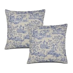 Blue toile pillow for sale  Delivered anywhere in USA 