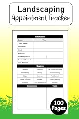 Landscaping appointment tracke for sale  Delivered anywhere in UK
