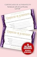 Small certificate authenticity for sale  Delivered anywhere in UK