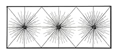 Deco metal starburst for sale  Delivered anywhere in USA 