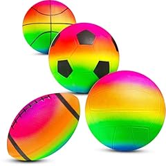 Rainbow sports balls for sale  Delivered anywhere in USA 