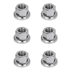 NA 6 Pcs Bicycle Wheel Nuts M9 Flange Nuts Serrated for sale  Delivered anywhere in UK