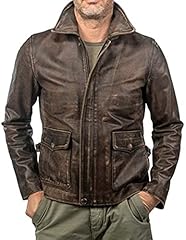 Giacca pelle vintage usato  Spedito ovunque in Italia 