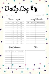 Newborn daily log for sale  Delivered anywhere in UK