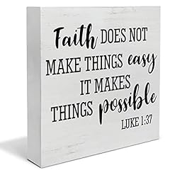 Faith wood box for sale  Delivered anywhere in USA 