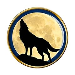 Howling wolf pin for sale  Delivered anywhere in UK