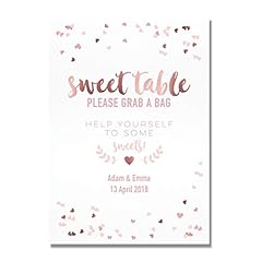 Personalised sweet table for sale  Delivered anywhere in UK