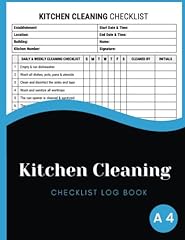 Kitchen cleaning checklist for sale  Delivered anywhere in UK
