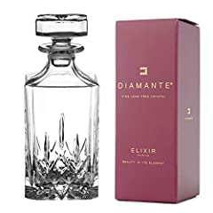 Diamante whisky decanter for sale  Delivered anywhere in Ireland