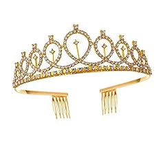 Rhinestone tiara crown for sale  Delivered anywhere in UK