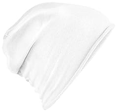 Jersey beanie white for sale  Delivered anywhere in UK